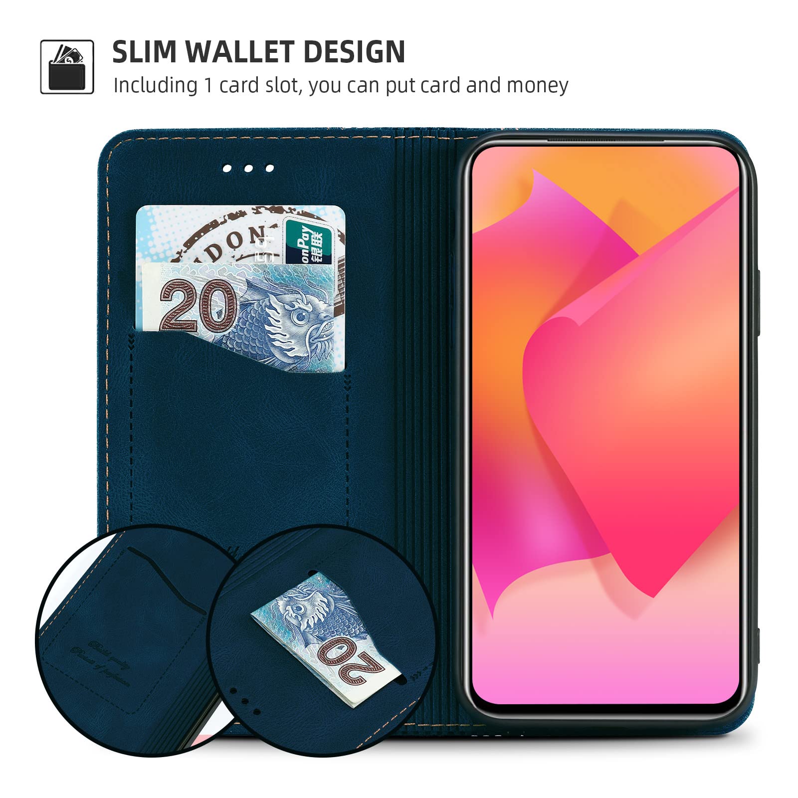 Cover Magnetica + Vetro Temperato Per OPPO AX7 / A7 / A5S - Custodia Rigida
