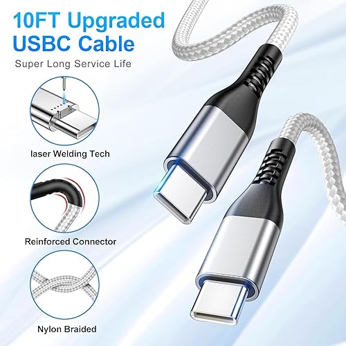 Miniatura 4 de Dayaoncy Cargador USB C de 30 vatios para iPhone 15 de carga rápida, cargador rápido USB C de 30 W tipo C de pared y cable de carga USB C a USB C de