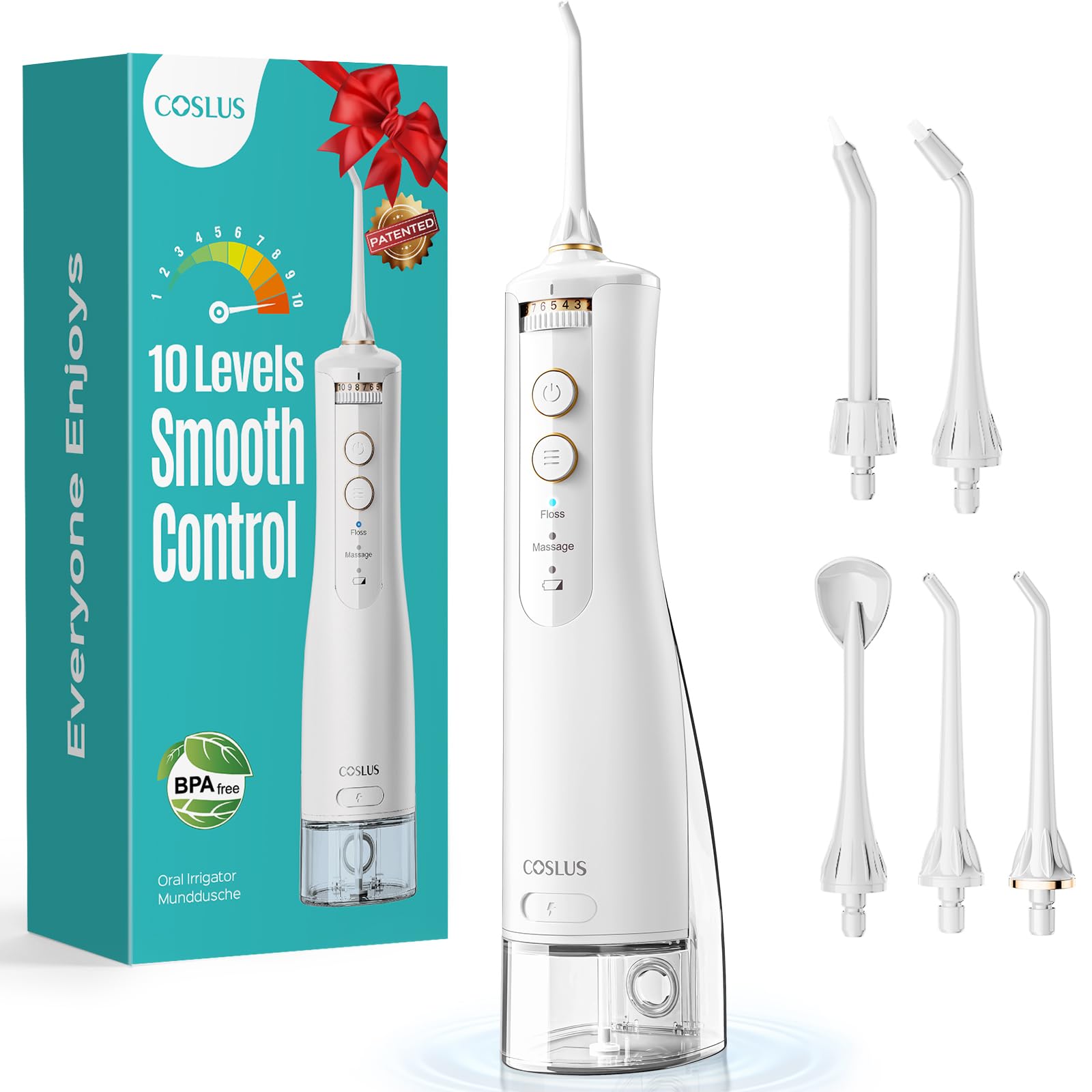 COSLUS E40 Portable Water Flosser - dental floss and picks | Mubboo