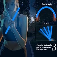 Vista 3 de 12 barras de luz de 14 pulgadas de grado industrial a granel de emergencia jumbo que brillan en la oscuridad, palillos brillantes grandes