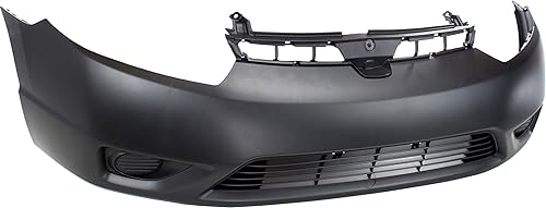 Miniatura 3 de Evan Fischer Cubierta de parachoques delantero compatible con Honda Civic Coupe imprimado 2006-2008 - HO1000237