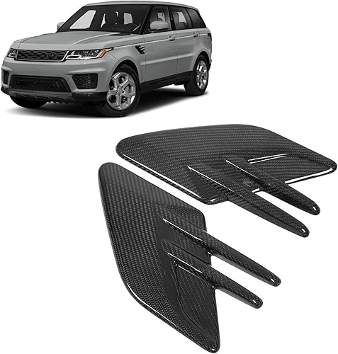 Miniatura 2 de Cubierta de ventilación de guardabarros lateral, calcomanía de fibra de carbono, accesorio de automóvil, repuesto para Range Rover Sport L494