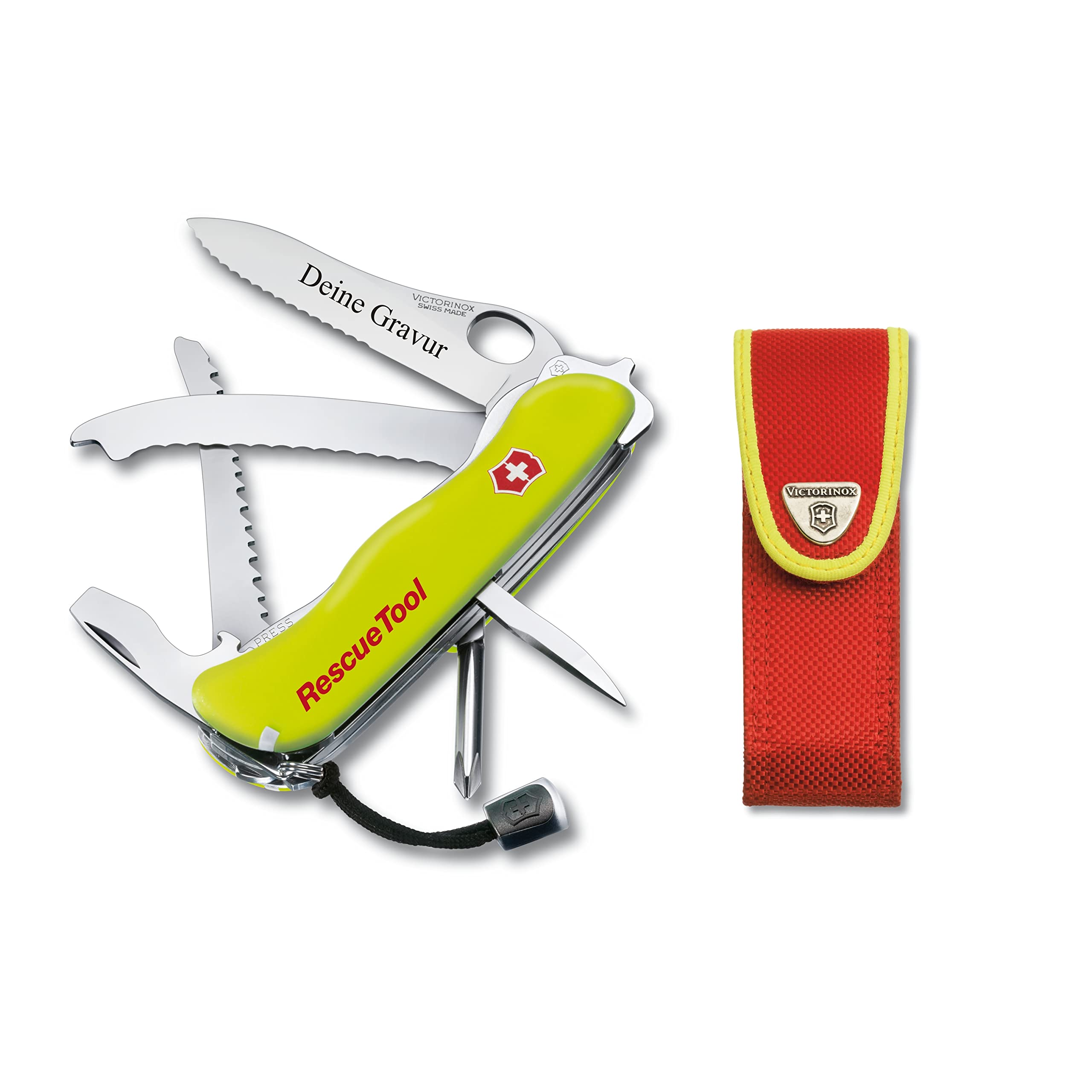 Victorinox® Rescue Tool 0.8623.MWN - Logotipo personalizado con logotipo en la carcasa de plástico