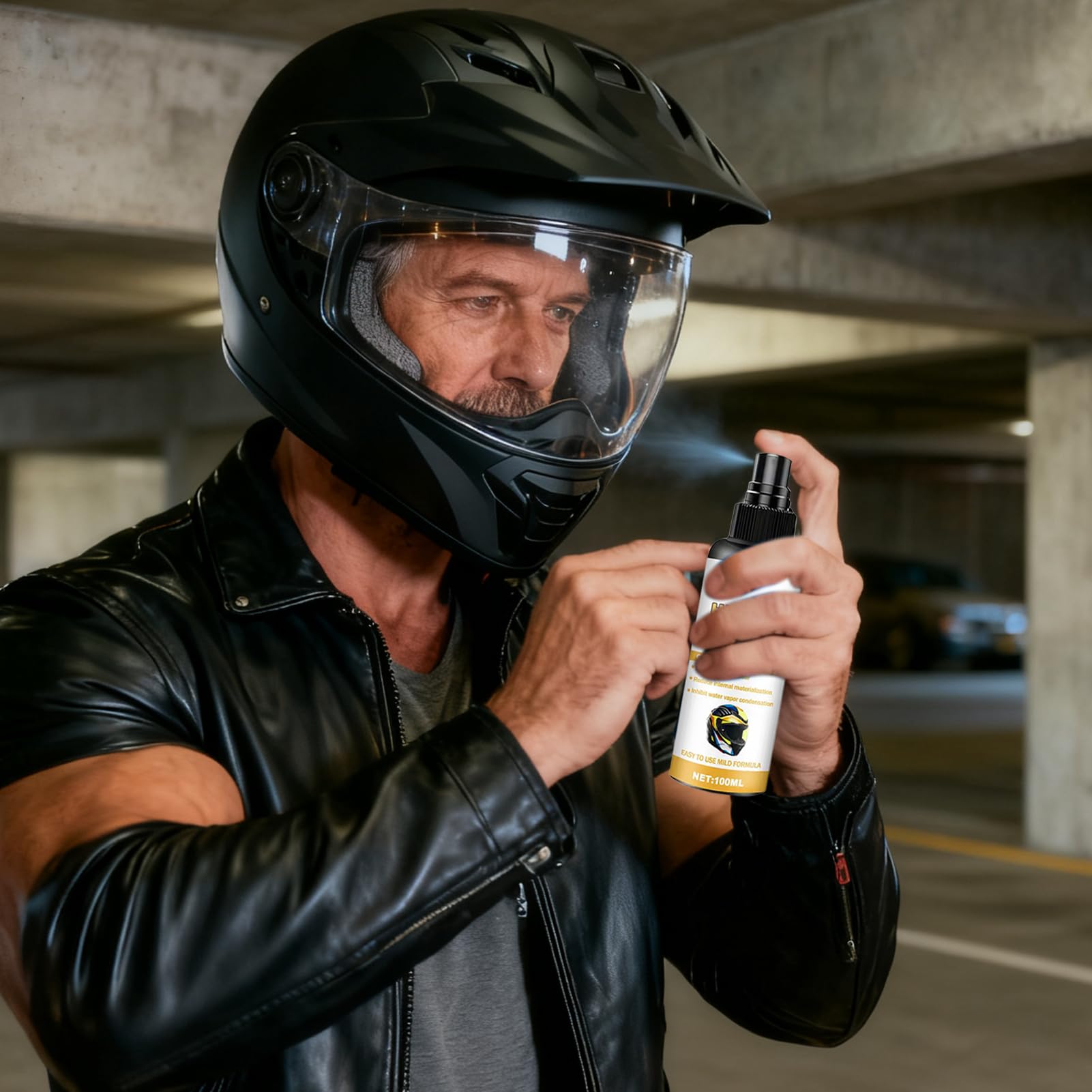 Spray anti-appannamento | Detergente anti condensa con rivestimento | Spray anti appannamento per casco moto 100ml - per occhiali, schermi moto, sci, snowboard, sport all'aria aperta, uomo e donna