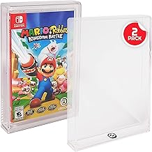 EVORETRO Acrylic Display Case Compatible for Nintendo Switch Games - Clear Game Box Protector with UV Protection - 4MM Thick Protective Case for Retro Nintendo Switch Sports Game (Pack of 2)