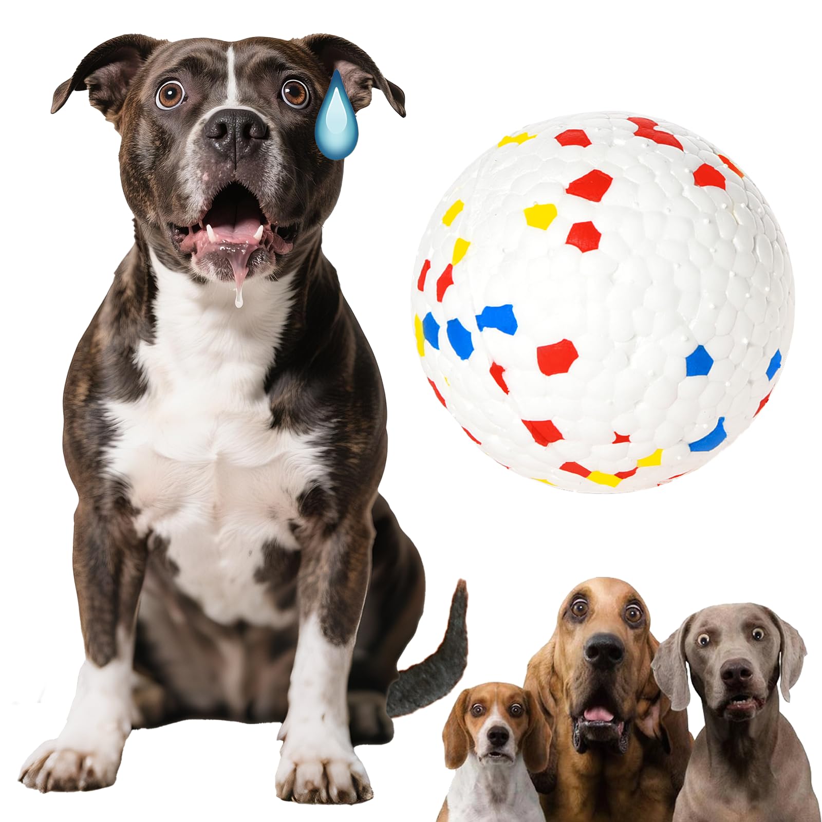 Dog Ball 2 5 inch Dog Toy for Aggressive Chewers ETPU Material Durable Ball for Launcher Indestructible Bouncy
