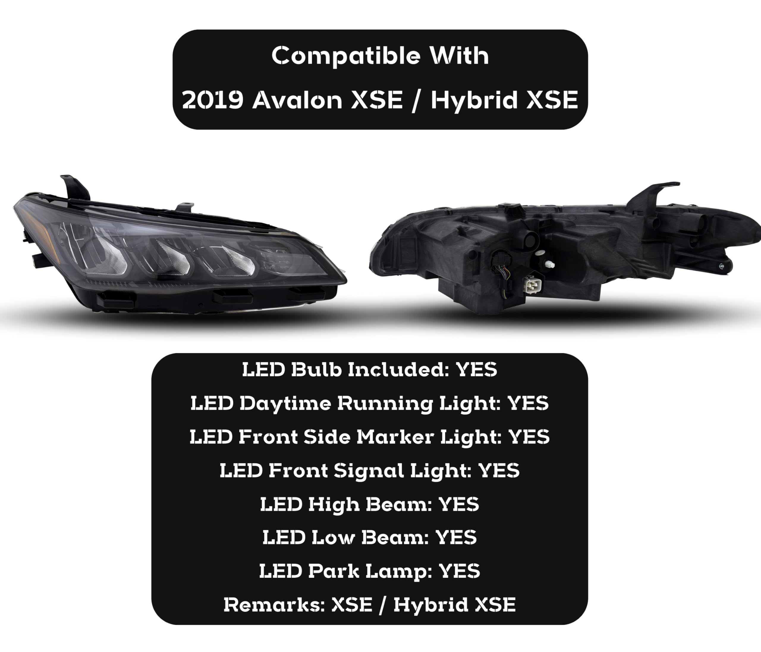 Amazon.com: Replacement For Toyota 2019 Avalon XSE/Hybrid XSE