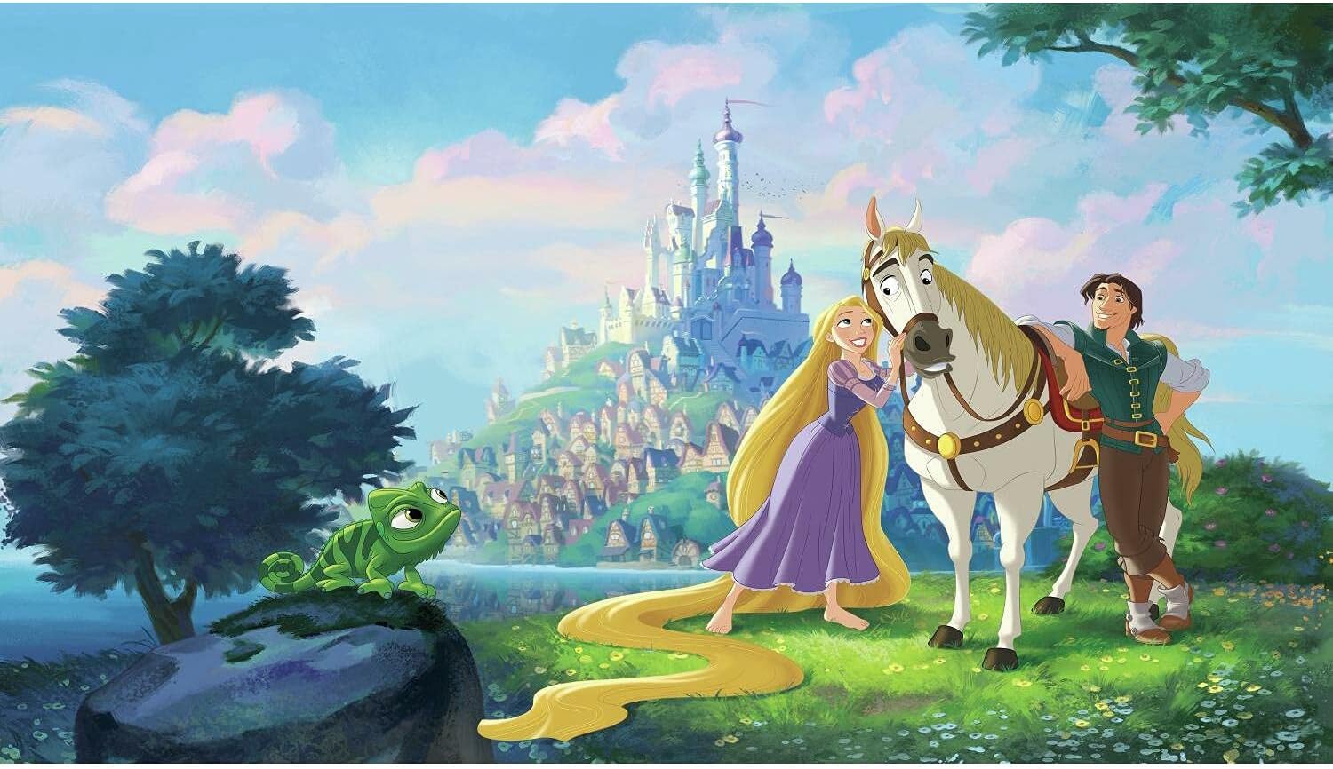 RoomMates Disney Princess Tangled Peel and Stick Wall Mural by RoomMates,JL1378M