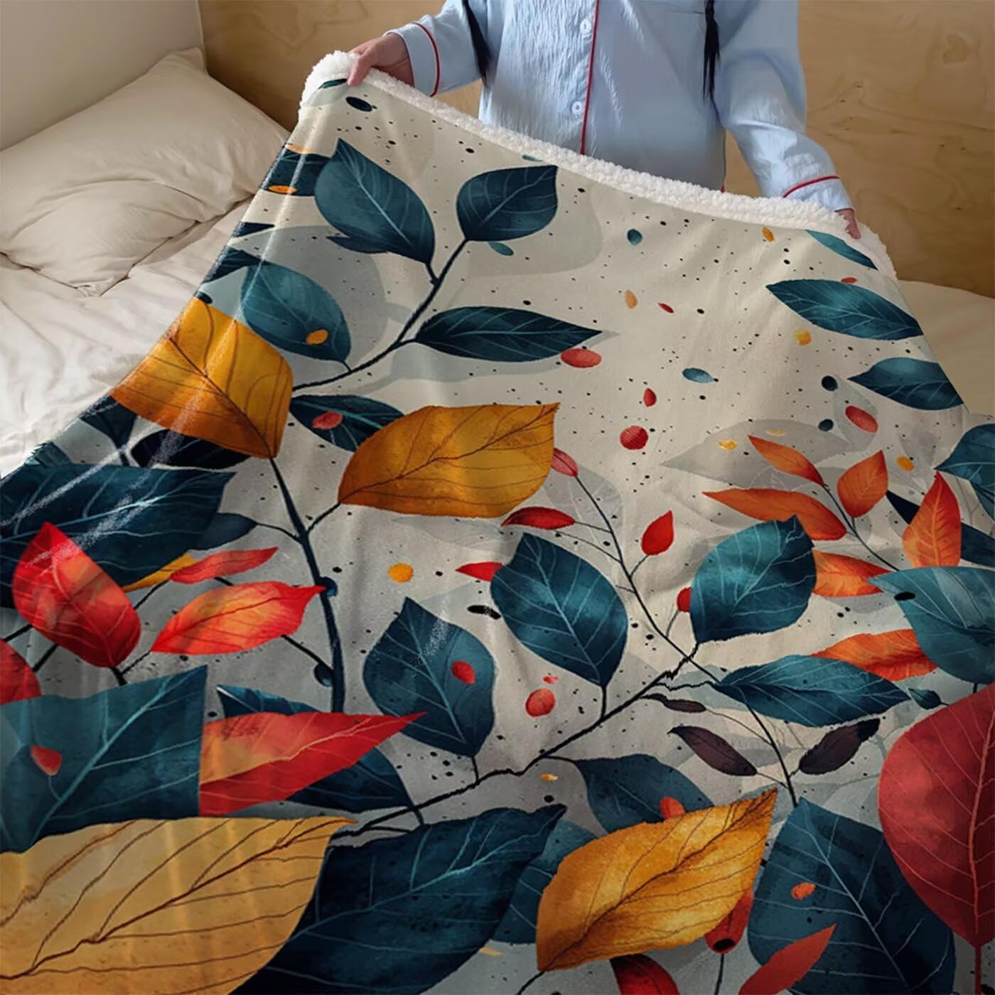 Koc polarowy Sherpa, miękki koc obciążeniowy, zimowa, jesienna pościel, duży, 152 x 203 cm, ciepły, oddychający, na krzesło, sofę, kanapę, łóżko, do pokoju podróżnego, dekoracja, prezenty dla kobiet