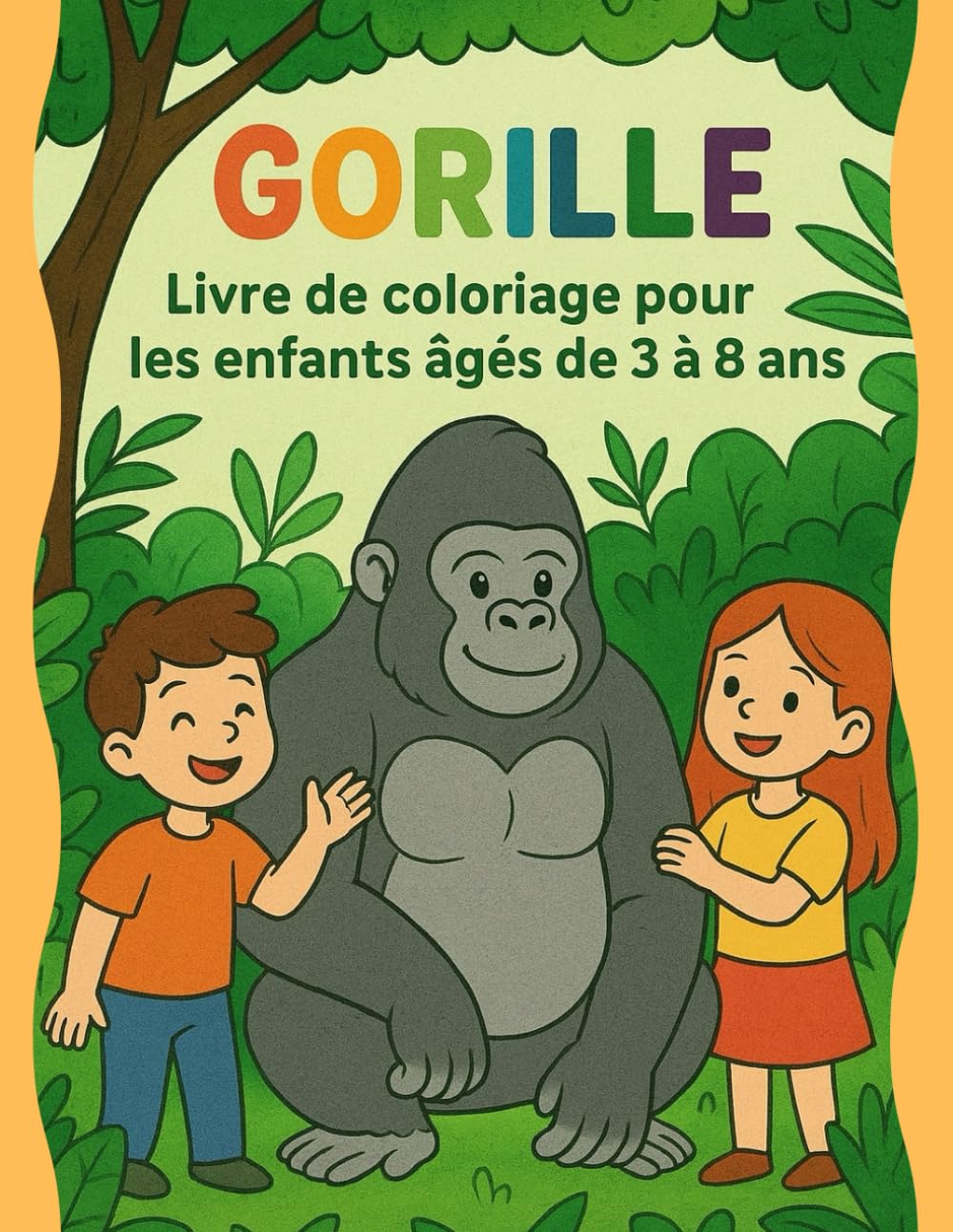GORILLE – Livre de coloriage pour les enfants de 3 à 8 ans: Activités de coloriage et points à relier sur les gorilles – 42 dessins amusants pour stimuler la créativité des enfants