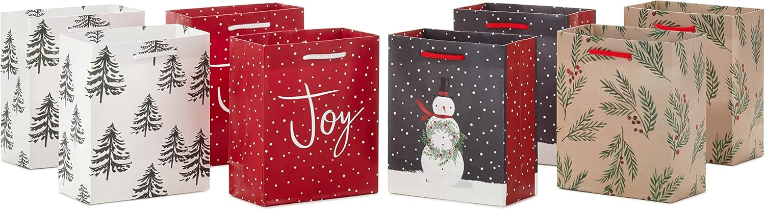 Hallmark 6″ Holiday Gift Bags – 8 Pack: Winter Fun! Hallmark 6″ Holiday Gift Bags – 8 Pack: Winter Fun!