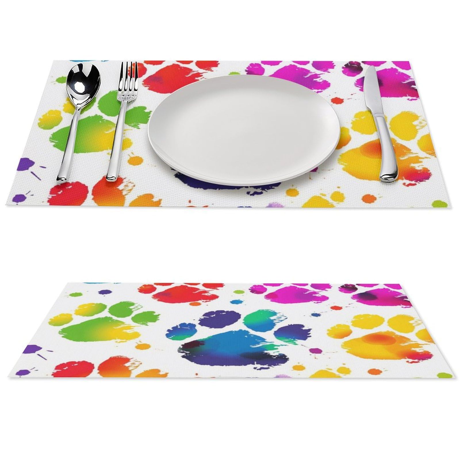 Set de table chien lavable idéal pour les fêtes et repas en famille