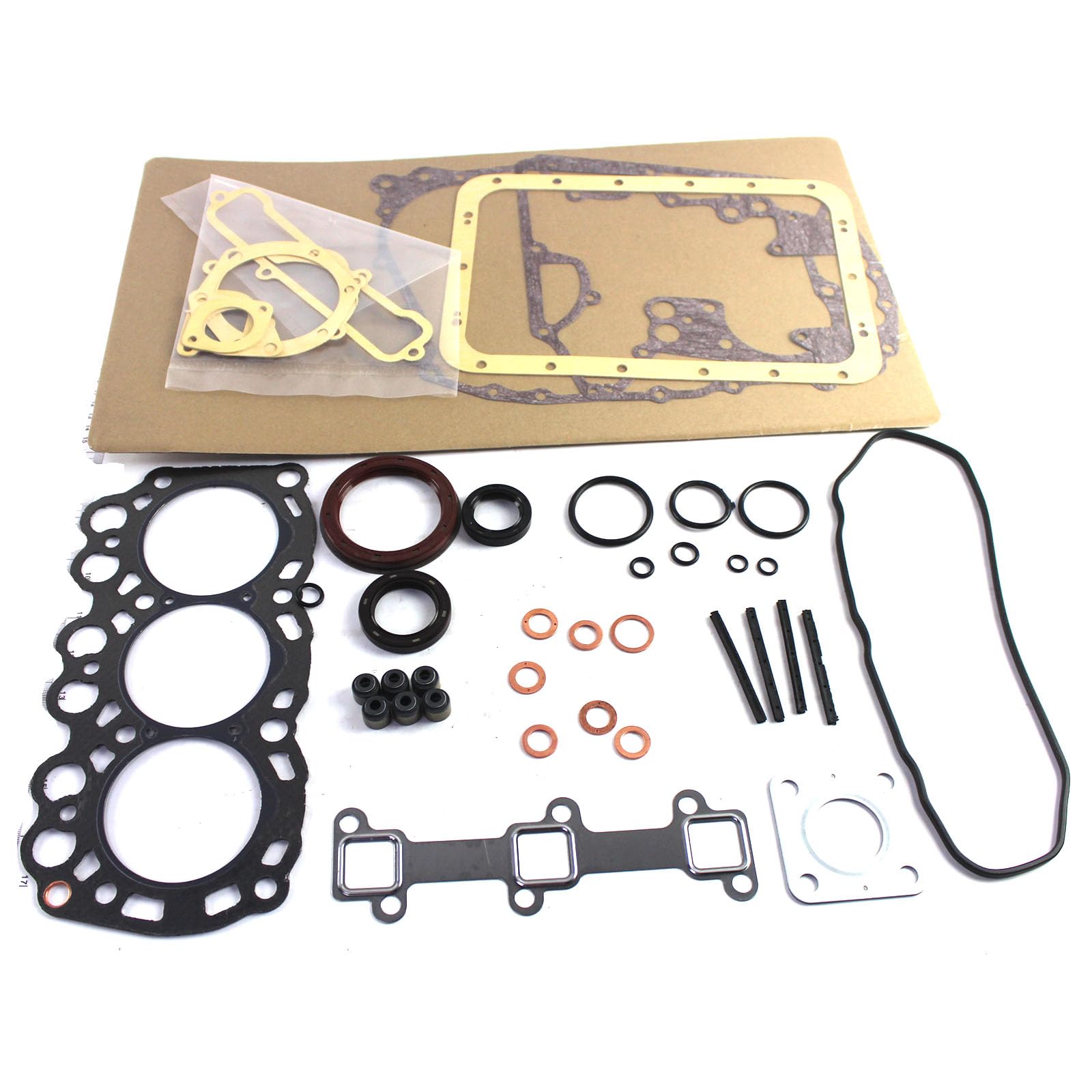 L3E Moteur Joint Kit - SINOCMP Kit de joint de révision de moteur pour Mitsubishi L3E ractor Loader and Generator,garantie de 3 mois