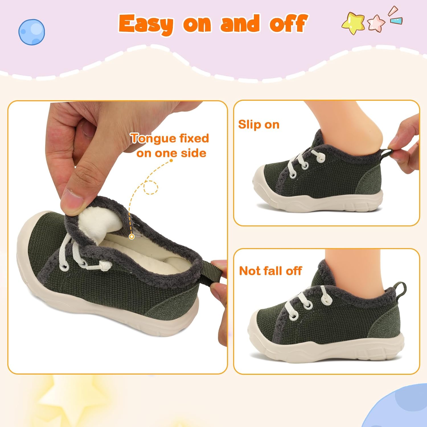 FEETCITY Toddler Boys Shoes Toddler Barefoot Shoes Kids Sneakers Tennis Shoe Slip On Baby Walking Shoe - Image 3