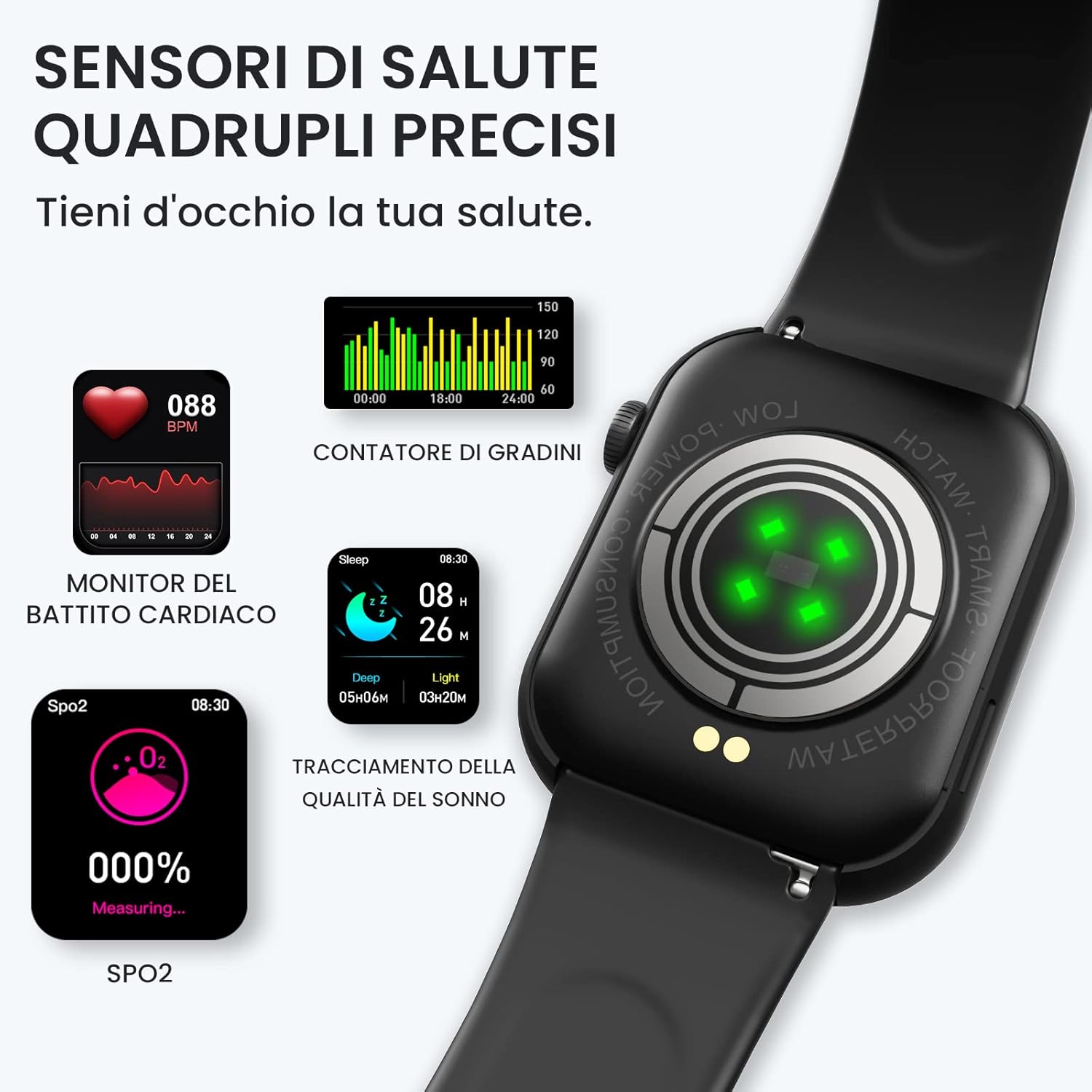 Smartwatch Uomo Donna Orologio Intelligente Fitness Tracker,1.83con Contapassi Sonno Cardiofrequenzimetro(SpO2)Notifiche Messaggi Smartwatch Orologio Sportivo Impermeabile IP68 per Android iOS Smartwatch Uomo Donna Orologio Intelligente Fitness Tracker,1.83con Contapassi Sonno Cardiofrequenzimetro(SpO2)Notifiche Messaggi Smartwatch Orologio Sportivo Impermeabile IP68 per Android iOS