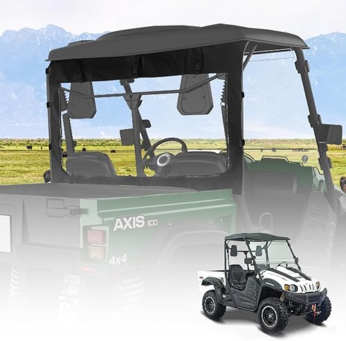 QYMOTO Axis 500 UTV - Parabrisas trasero resistente al agua para Hisun 500 700, Axis 500 700 750, accesorios para tripulación Axis 500 700, ventana