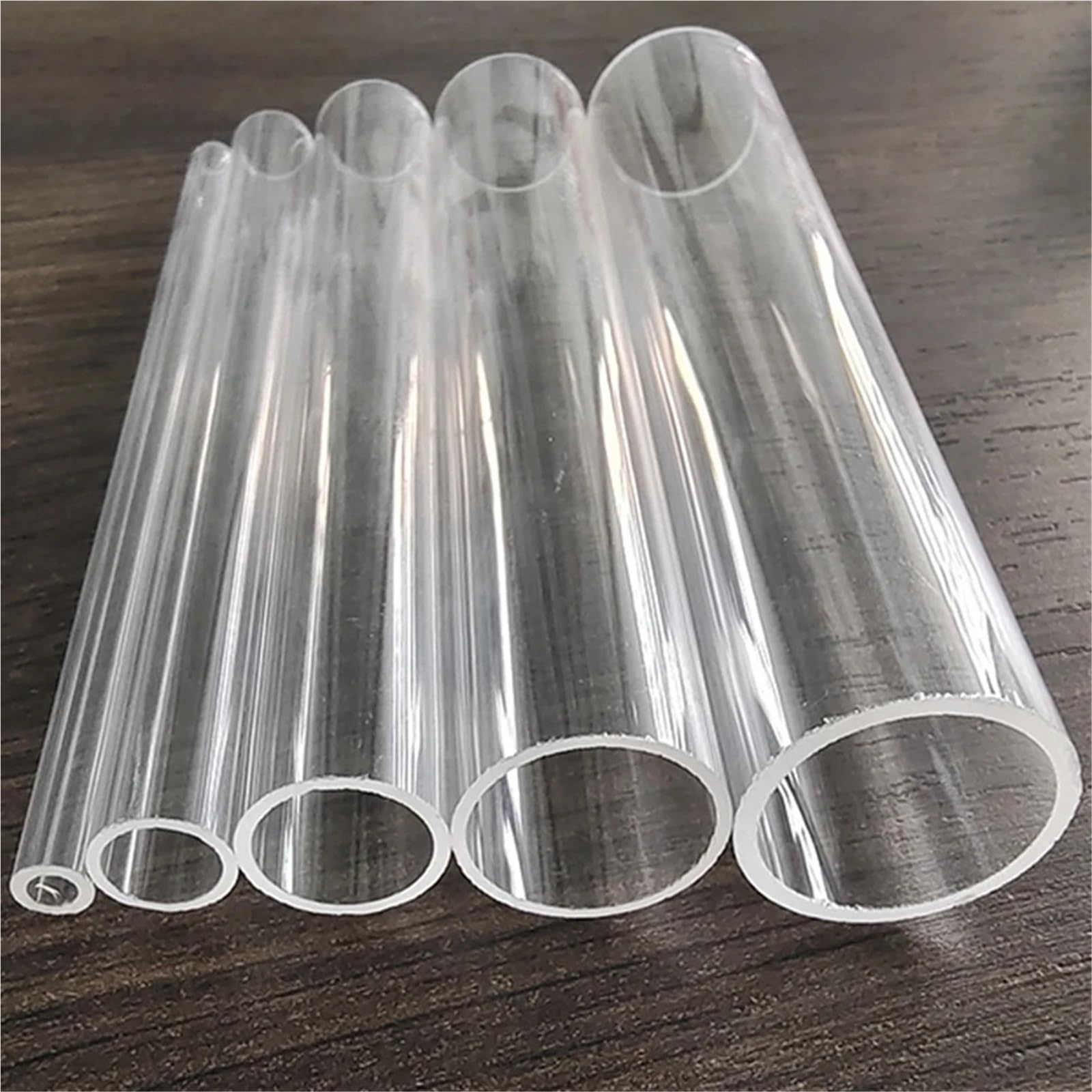 Resistencia da alta temperatura del tubo de vidrio capilar transparente del cuarzo(OD2XID1x100mm)