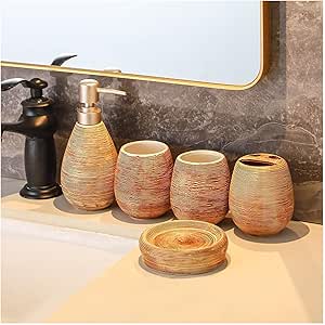 Amazon.com: Ksunun Bathroom Accessory Set, Ceramic Bath Accessory ...