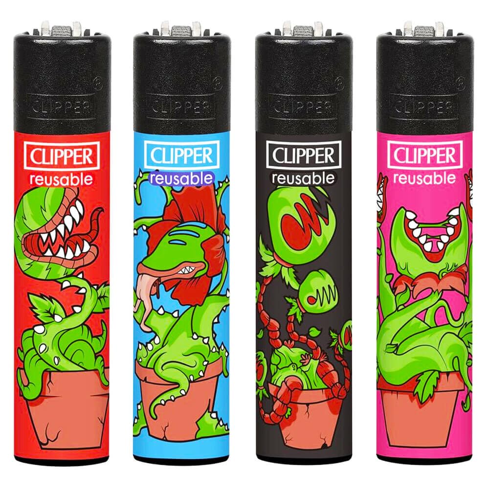 4 x Clipper Lighters Set, Multipack Lighter Collectible gas lighter, Replaceable Cool Novelty Lighters Refillable Lighters Diffrent New Desing Limited Edition Clipper Lighter (No Fuel)