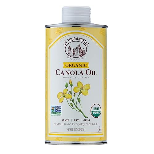 La Tourangelle aceite de canola orgánico semillas de canola sin OMG prensadas con expulsor sin pesticidas ni sustancias químicas aceite de cocina