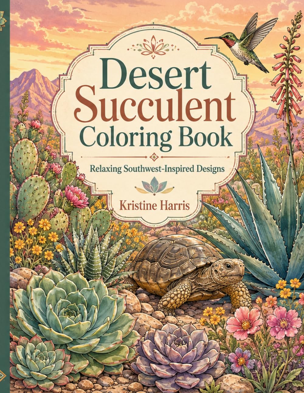Desert Succulent Coloring Book: Relaxing Southwest-Inspired Designs