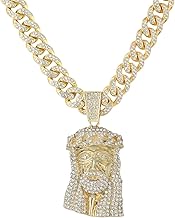 Men's Large CZ Pendant & 12mm Iced Out Cuban Necklace