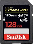 SanDisk 128GB Extreme PRO SDXC UHS-I Carte - C10, U3, V30, 4K UHD, SD Carte - SDSDXXY-128G-GN4IN