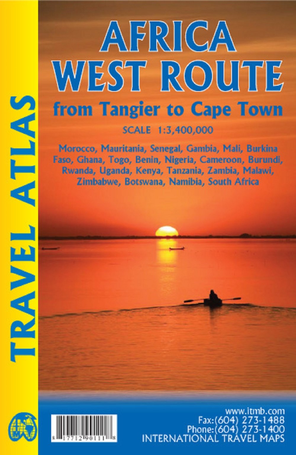 Africa West Route: Tangier - Cape Town via Senegal atlas