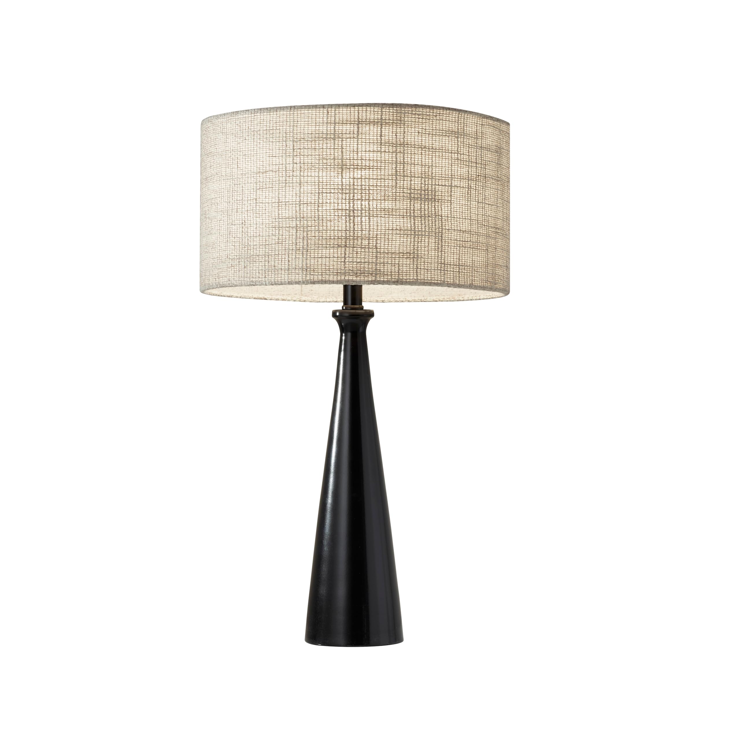 Photo 1 of Adesso Table Lamp, Black & Cream, 3-Way Dimmable, 21.5”