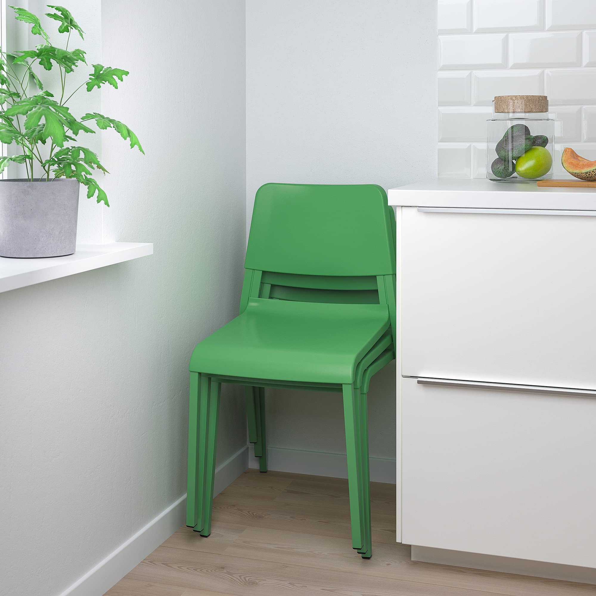 Amazon｜IKEA TEODORES チェア グリーン｜ダイニングチェア オンライン通販