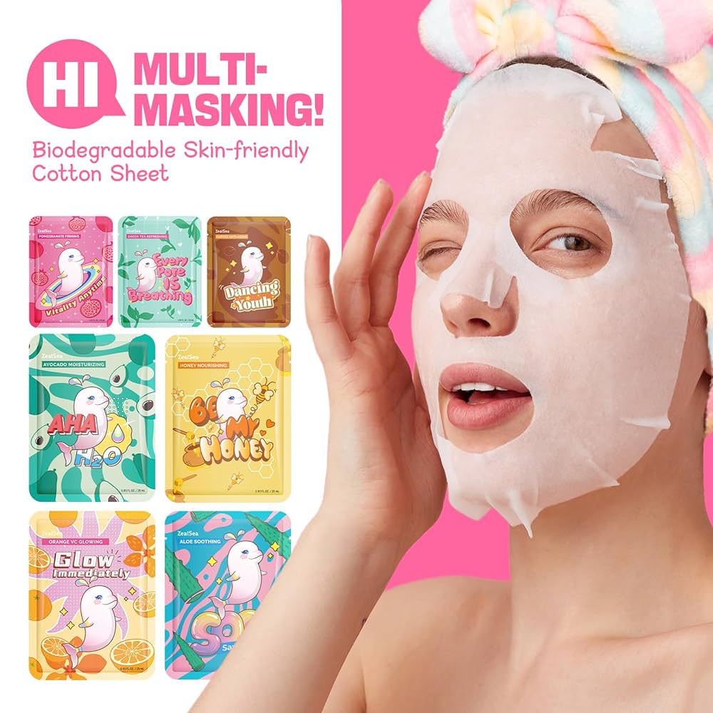 Amazon.com : ZealSea Face Masks Skincare, Facial Masks for