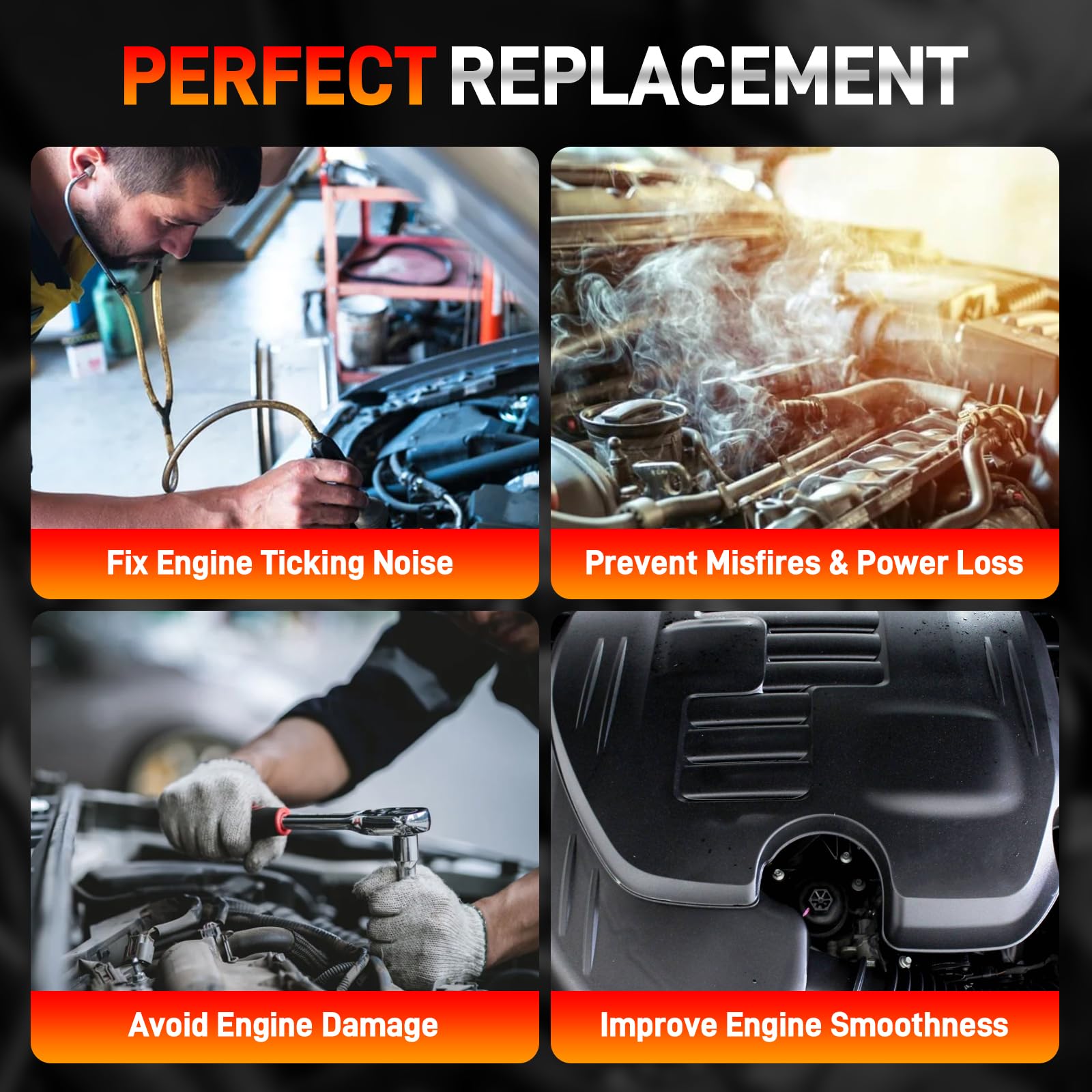 Zestaw wahacza zaworu 3,6 i podnośnika z uszczelkami kompatybilny z 2011-2019 Dodge Chrysler, Jeep Ram 3,6 l, Pentastar V6, zamiennik silnika # 5184296AD 5184332AA 5184595AE 5184596AE 5184562AC