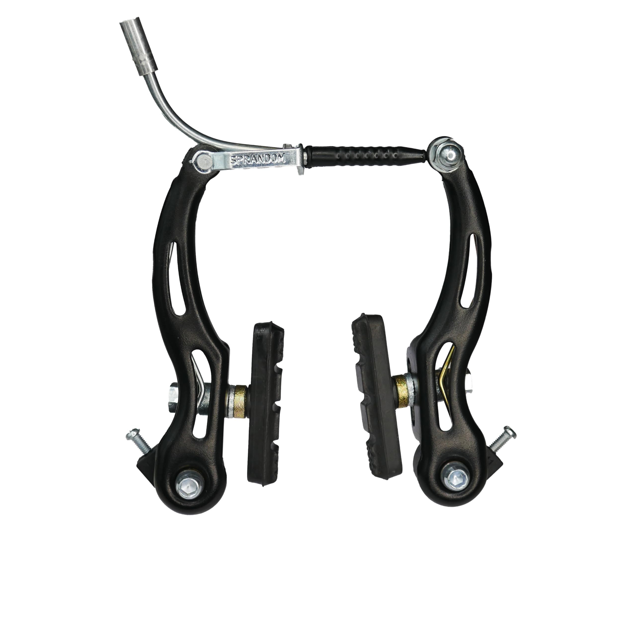 SPRANDOM V-Brake Steel, 110mm C/C Distance, 128mm Arm Height, 70mm Brake Pads, Linear/Dual Adjustment Spring, Fits MTB Bikes up to 26 * 2.25 Tyre, Front & Rear Set with Accessories, ED Black Finish (B0CRV47YTT) Amazon Price History, Amazon Price Tracker