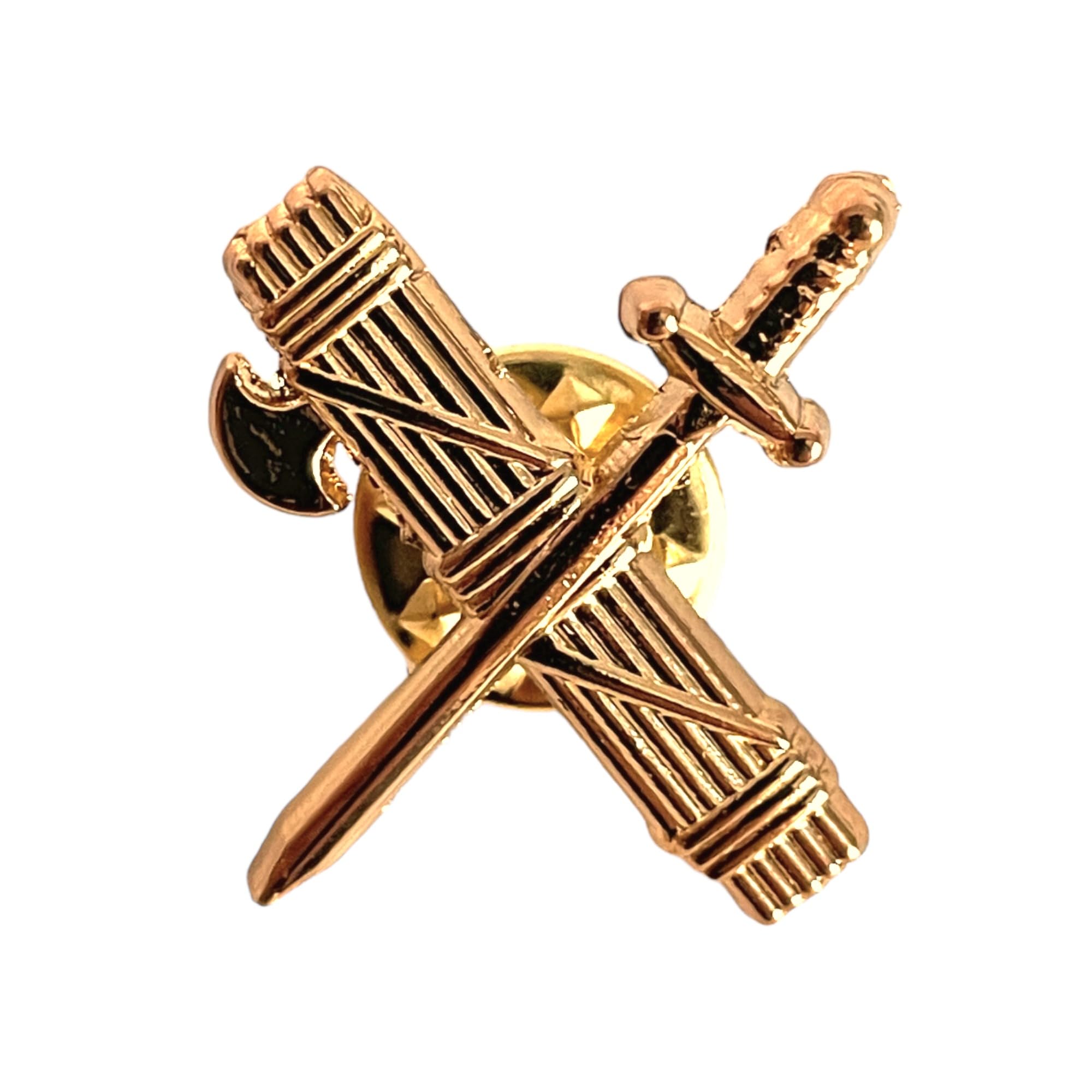 Pin emblema Guardia Civil España aleación zamak baño eléctrico dorado 1.9x1.7 cm colección