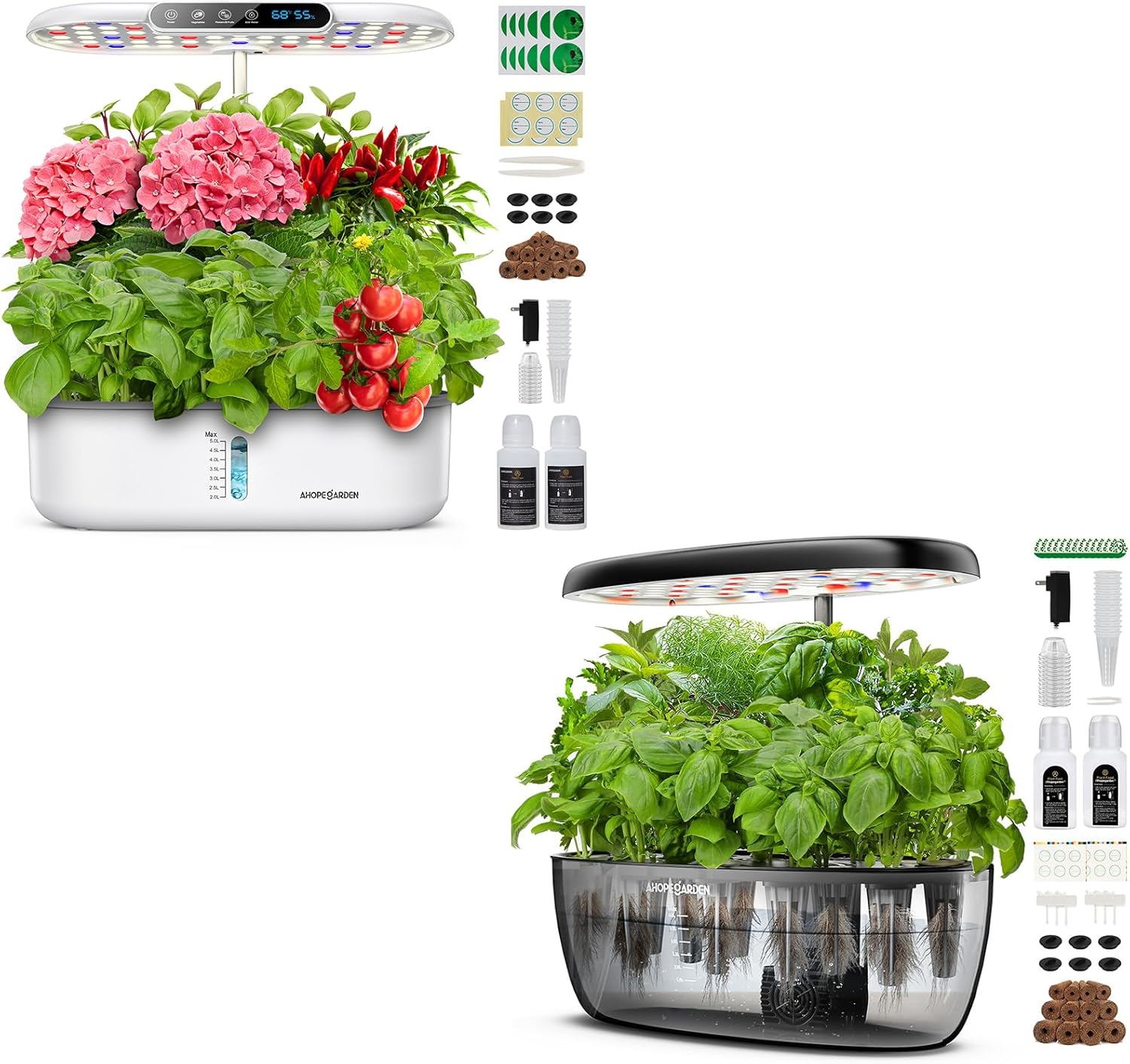 Ahopegarden Hydroponics Growing System kit: Indoor Herb Garden - 12 Pods Plant Germination Kit