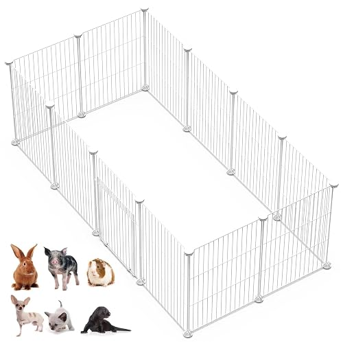 CZCPARY Recinto para animales pequeños, capas con puerta, recinto para hámsteres, conejos, cobayas, 43 x 32