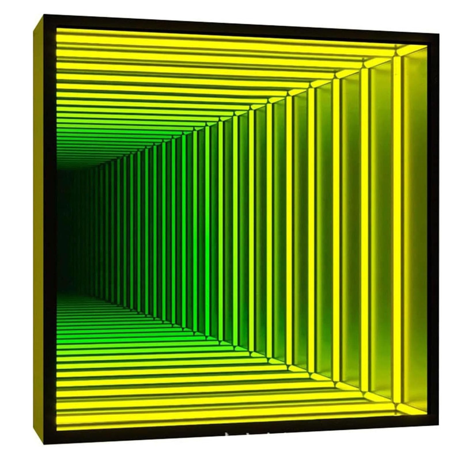 Nieskończoność lustrzana lampa tunelowa - LED 3D wielokolorowa zmieniająca się lampka nocna do domu, na biurko, do salonu, dekoracji imprezowej