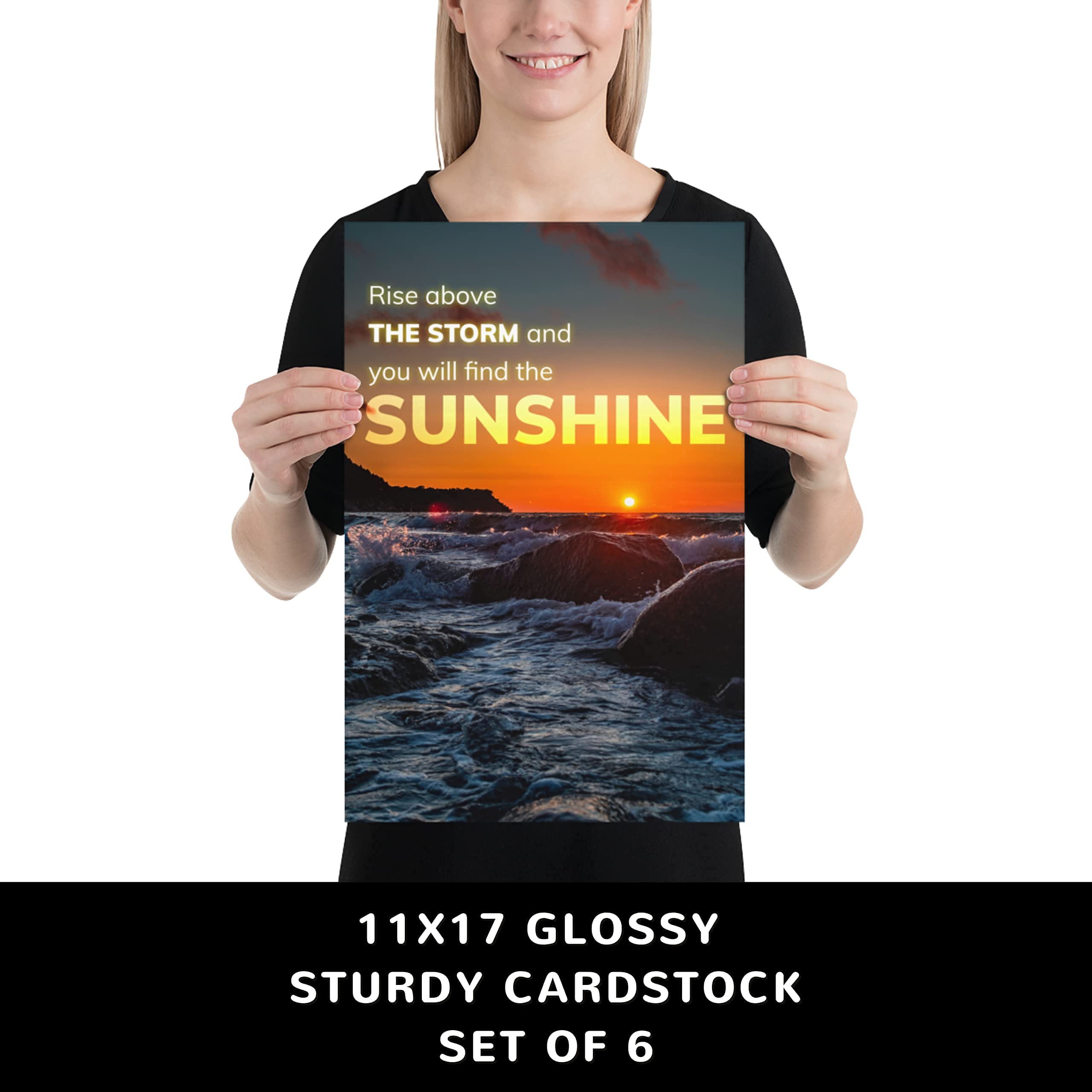 Buy 6 Inspirational Posters Motivational Wall Art for Home