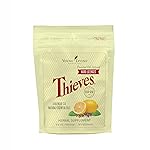 Young Living Thieves Hard Lozenges, 30 ct | Sugar-Free Relief for Dry Mouth & Sore Throat | Clove, Lemon, Peppermint Essential Oils | Gentle on Stomach