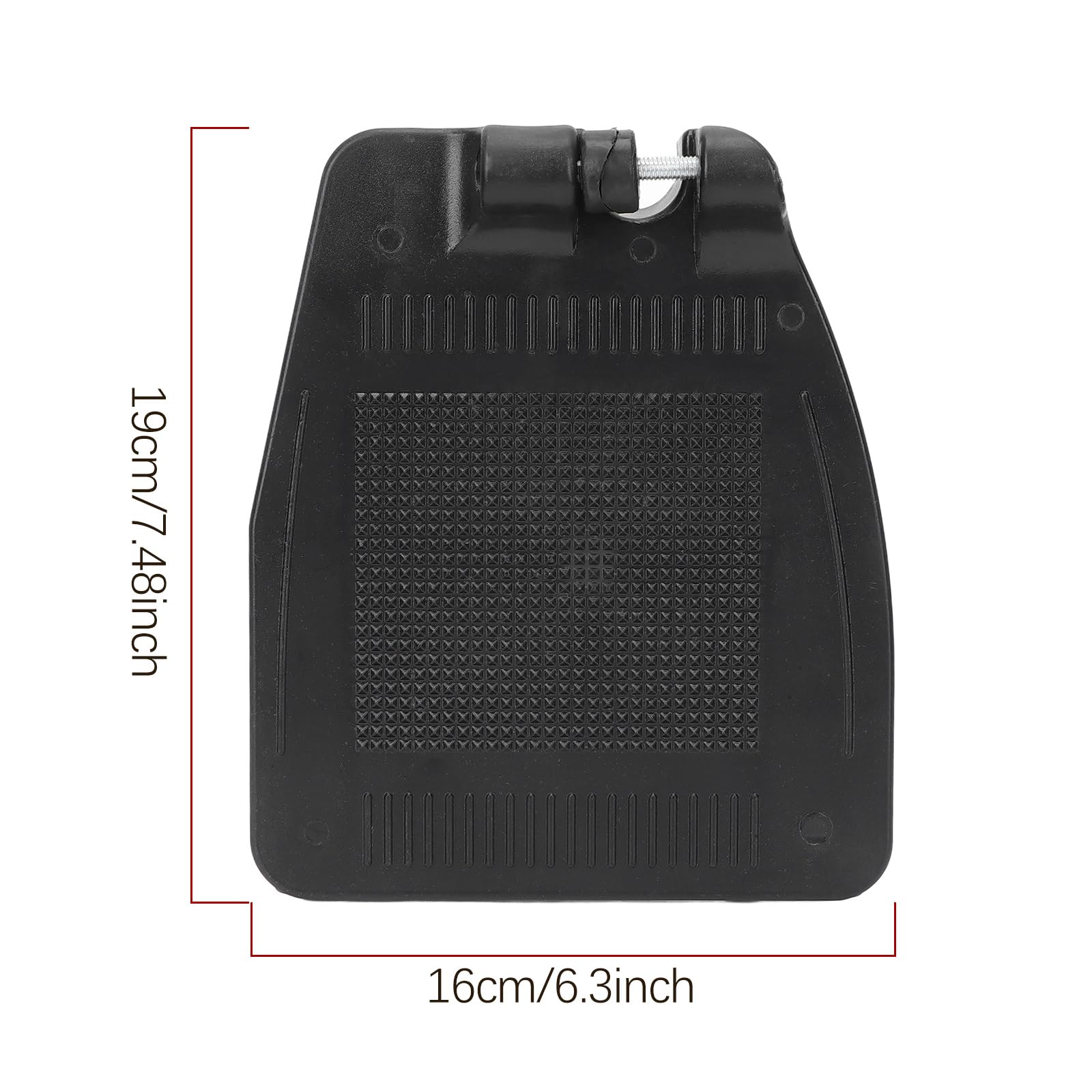 Para podnóżków na wózki inwalidzkie, podkładka na nożny, pogrubiony plastik ABS, antypoślizgowy, teksturowany, akcesoria do skuterów mobilnych, 19 x 16 cm