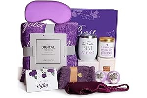 Mothers Day Gifts for Mom Wine Tumbler, Blanket and Wine Set