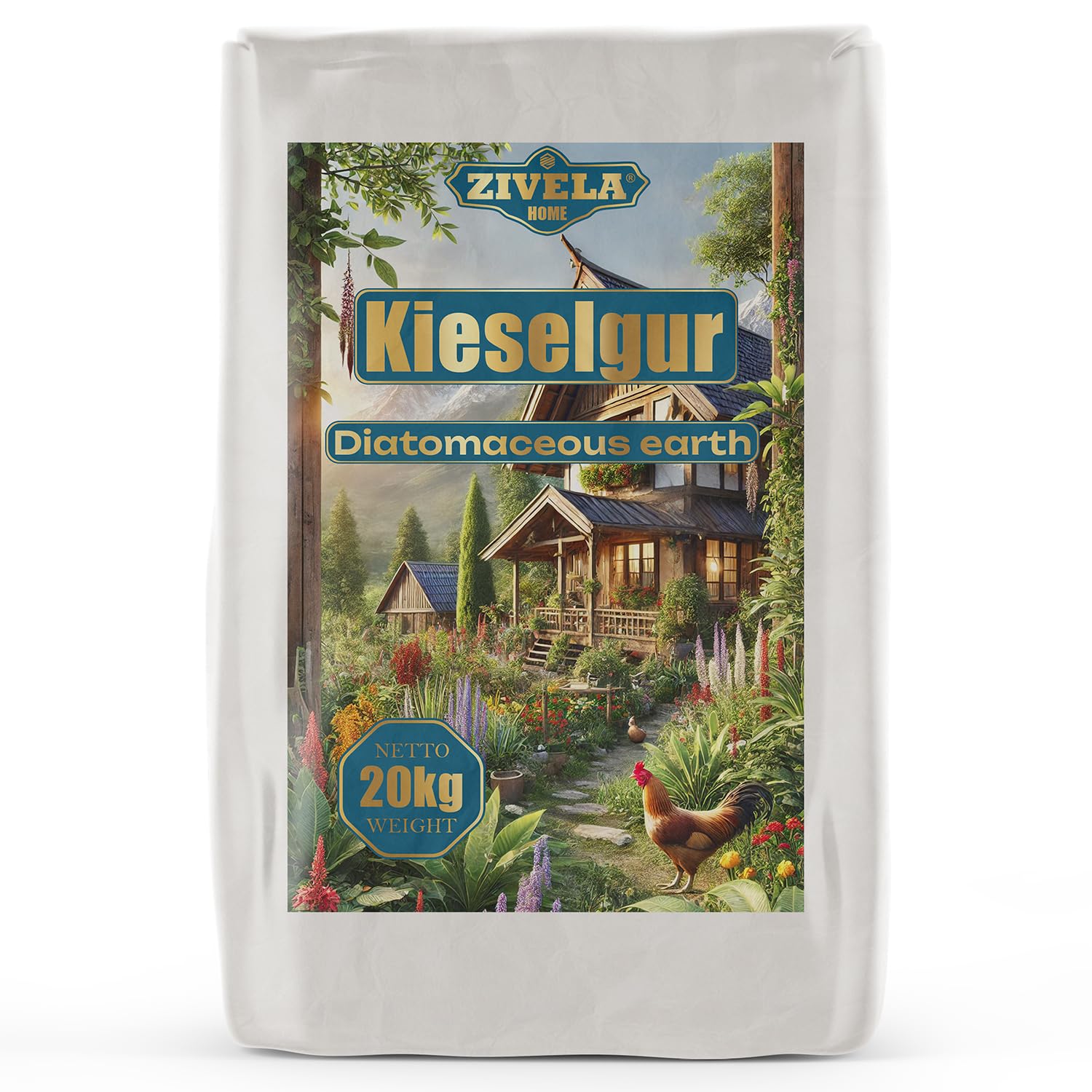 Ziemia okrzemkowa dla kur 20 kg – 100% naturalna ziemia okrzemkowa, drobna do ogrodnictwa, zastosowań technicznych i hodowli zwierząt, bezpieczna i skuteczna w walce ze szkodnikami – idealna do