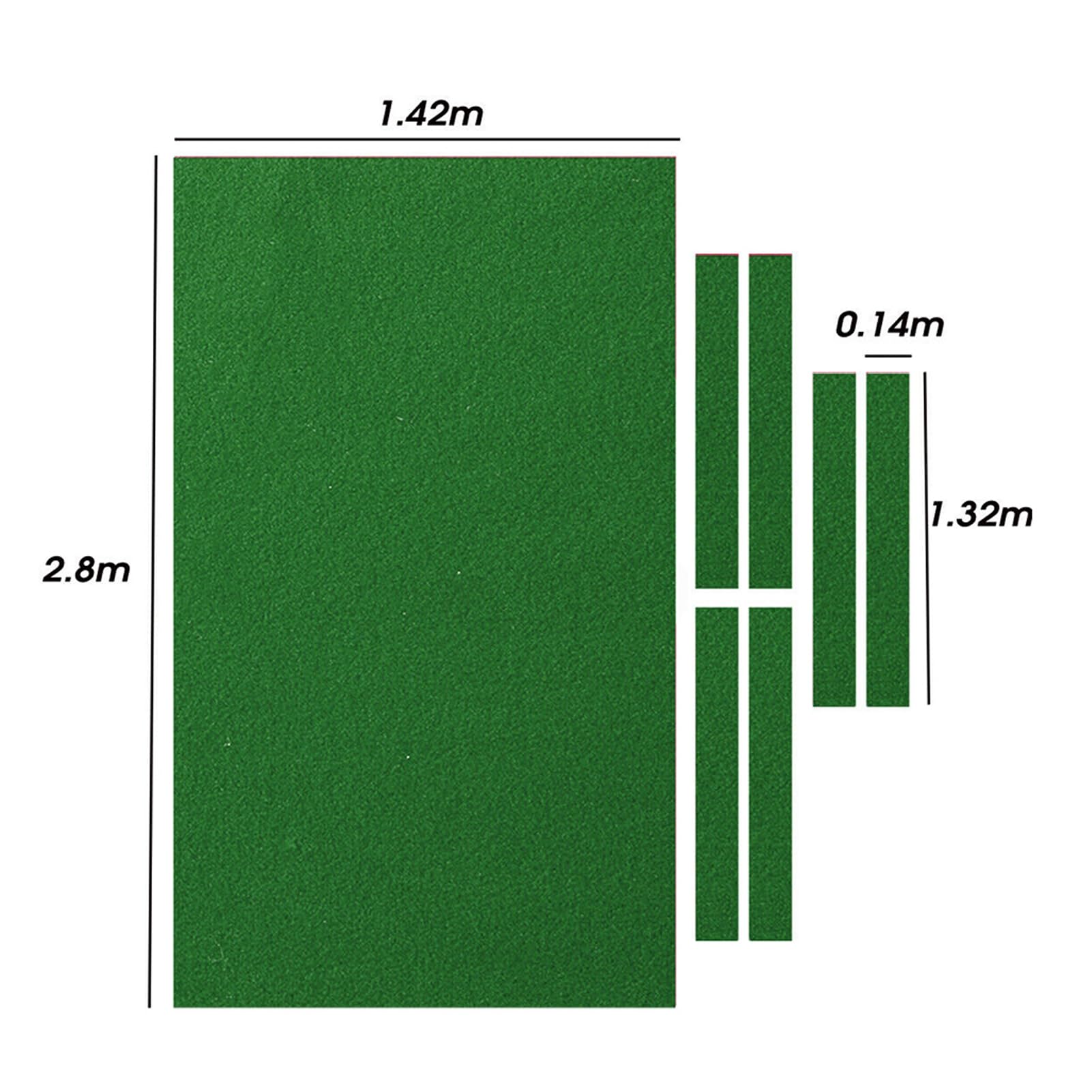 Nappe de Billard, Nappe de Billard, Tapis de Billard en Feutre Premium, Nappe de Billard en Nylon Professionnel de 2,8 M, Accessoires de Table de Billard intérieure(Vert, sous - Tissu)