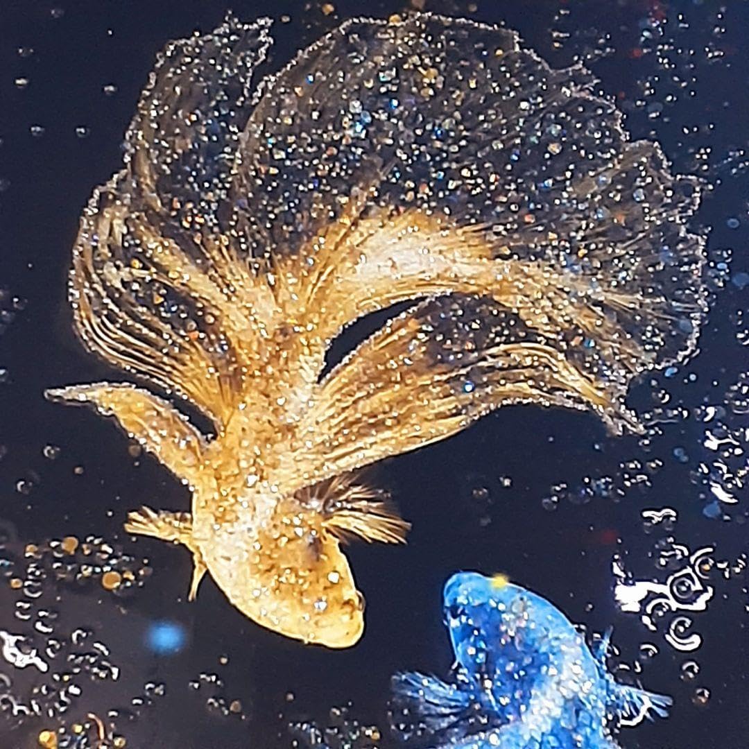 Amazon.co.jp: 輸入雑貨 天然石 『金魚』 水晶石 クリスタル 