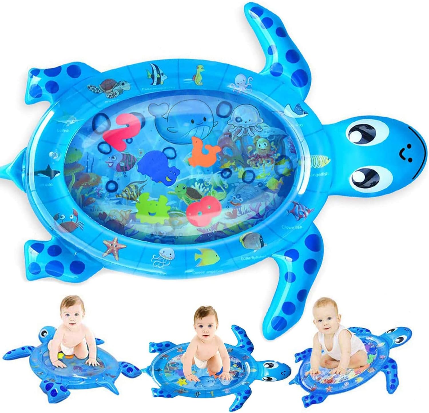 Wendergo Baby Water Mat Tummy Time Sensory Play Mat for Baby Early