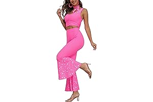 70's Costume for Women Disco Fever Pants & Halter Top