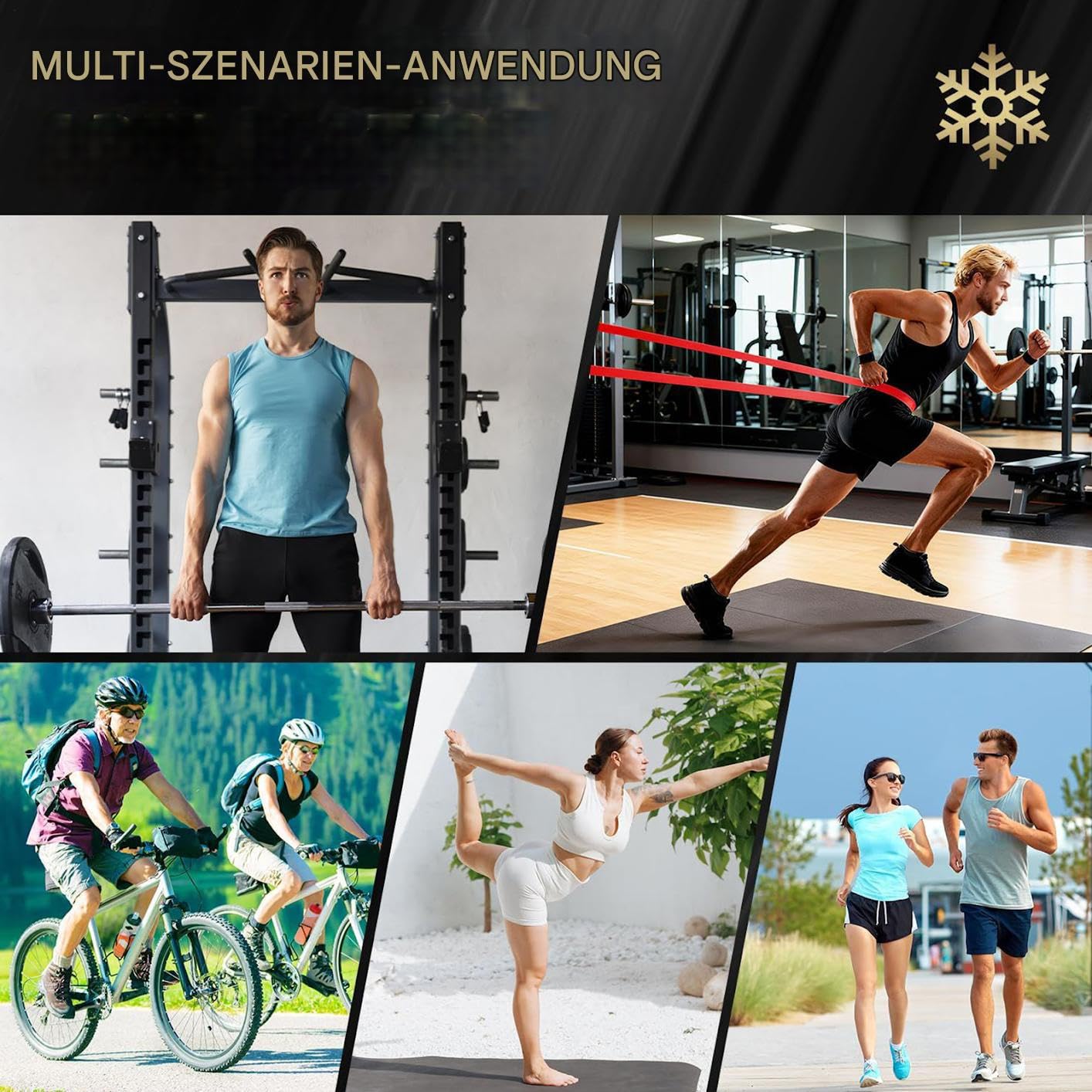 Fitness-Ausrüstung Adventskalender Weihnachts-24-Countdown-Kalender