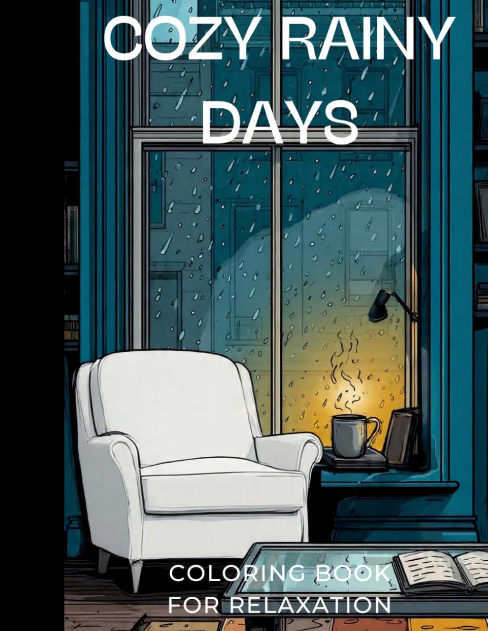Cozy Rainy Days: Coloring Book For Relaxing
