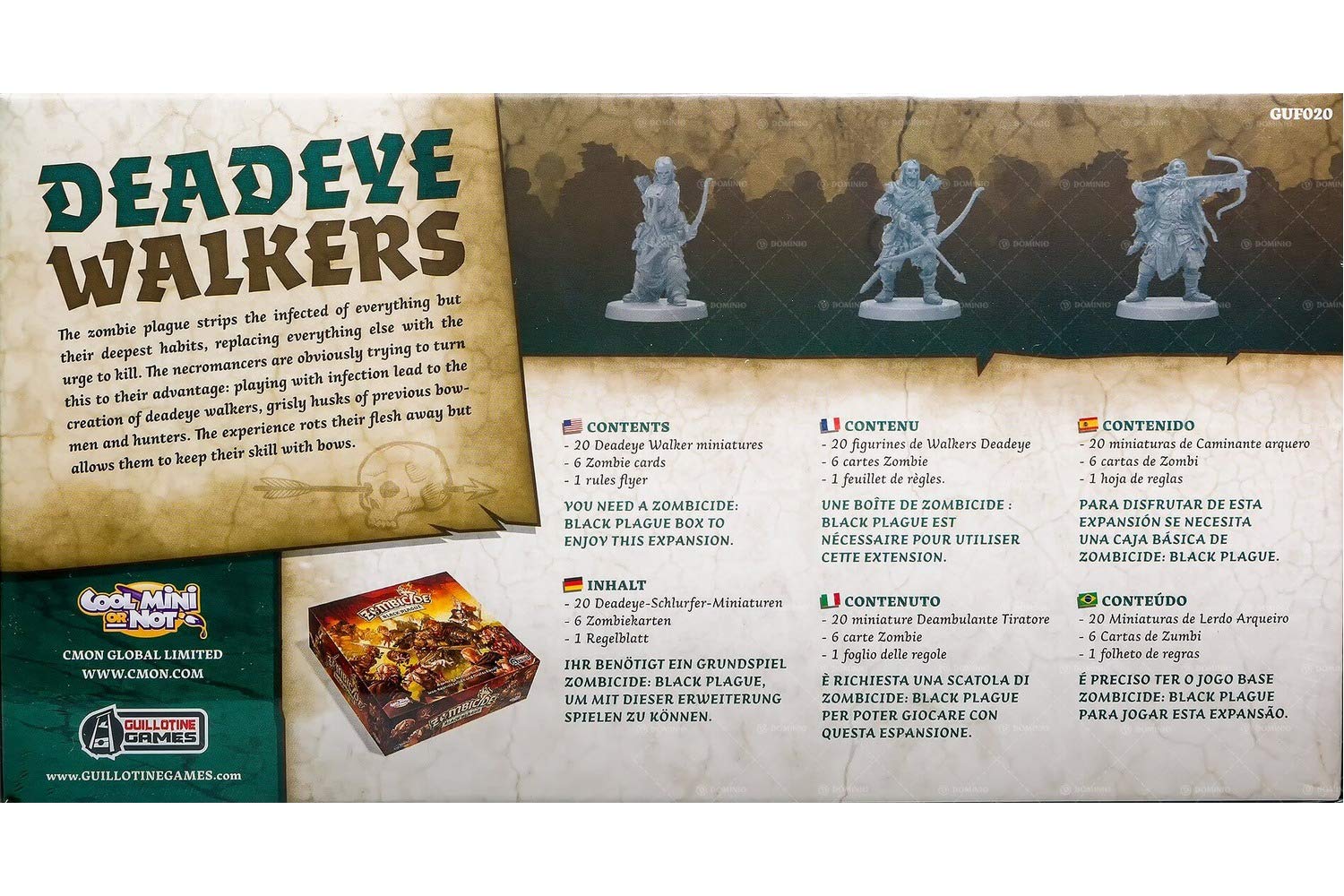 EDGE Entertainment - Deadeye Walkers, Zombicide: Black Plague (EDGBP020)
