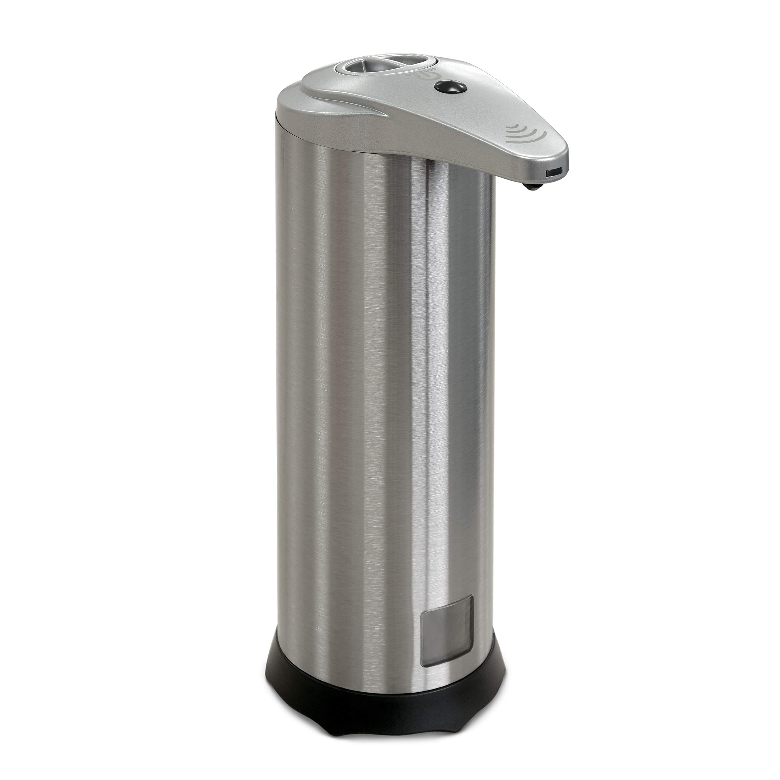 Airsenz Silver Free Standing Automatic Foaming Hand Sanitiser Dispenser | Brushed Steel
